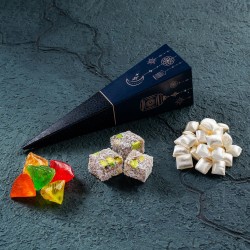 Gece Desenli Külah Mevlit Şekeri - Çifte Kavrulmuş Lokumlu